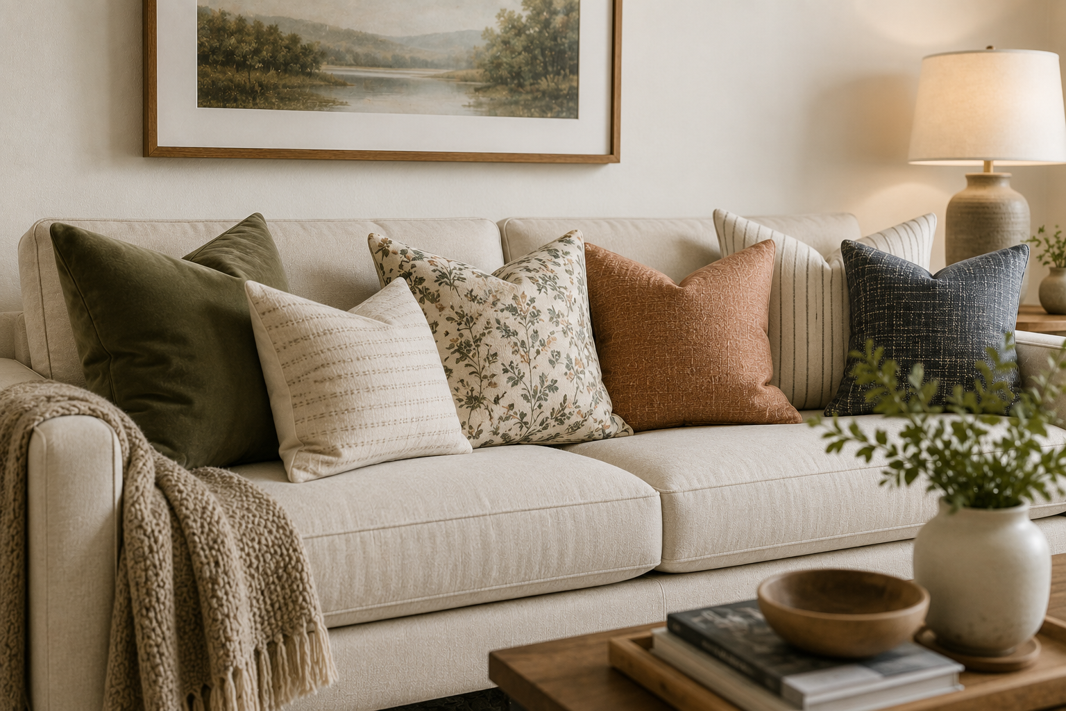 Featured image for How to Choose Throw Pillows That Actually Work Together